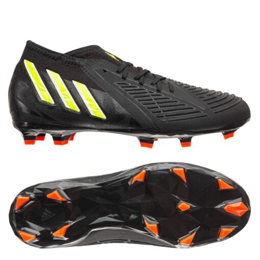 adidas Predator Edge .1 FG Shadowportal - Sort/Gul/Rød Børn