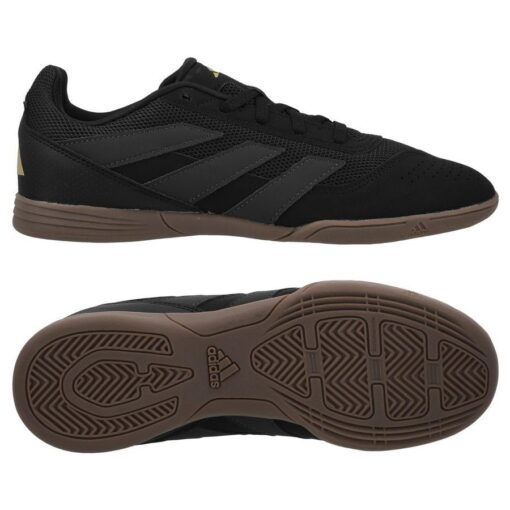 adidas Predator Club Sala IN Dark Spark - Sort/Grå/Guld Børn