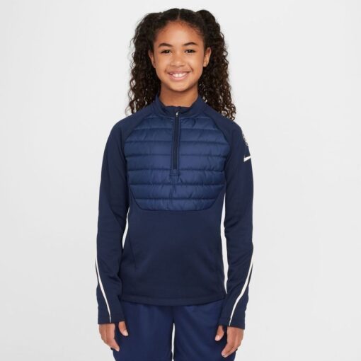 Chelsea Træningstrøje Therma-FIT Academy Drill Winter Warrior - Navy/Orange Børn