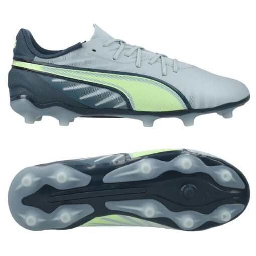 PUMA King Match FG/AG Lights Out - Grøn/Grøn/Blå Børn