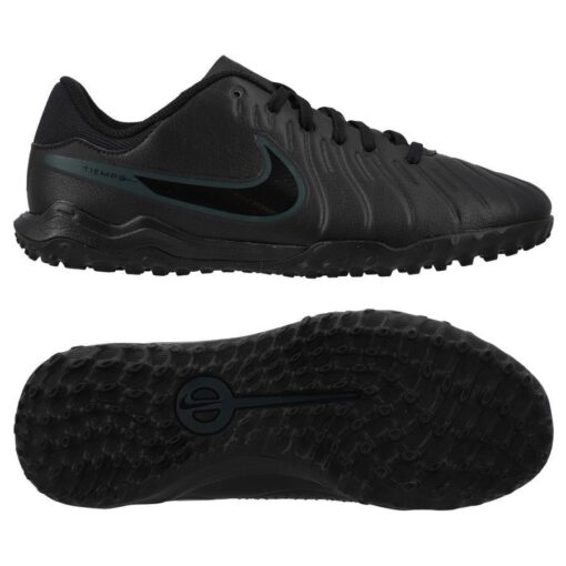 Nike Tiempo Legend 10 Academy TF Shadow - Sort/Grøn Børn