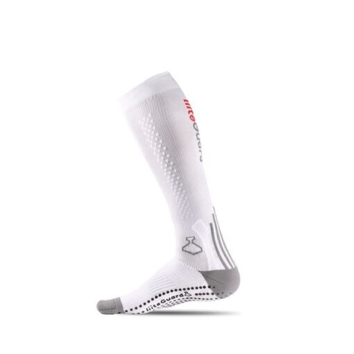 Liiteguard Løbesokker SHIN-TECH Grip - Hvid