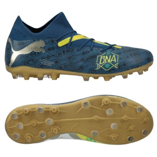 PUMA Future 7 Match MG NJR BNA - Blå/Blå/Gul/Grøn/Guld LIMITED EDITION