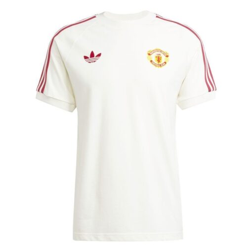 Manchester United T-Shirt OG 3-Stripes - Hvid