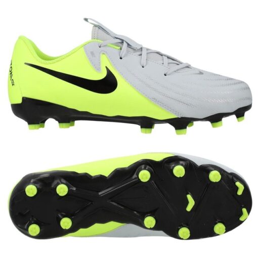 Nike Phantom GX II Academy MG Mad Voltage - Sølv/Sort/Neon Børn