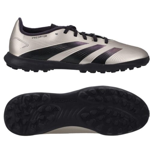 adidas Predator League TF Vivid Horizon - Sølv/Sort/Rød Børn