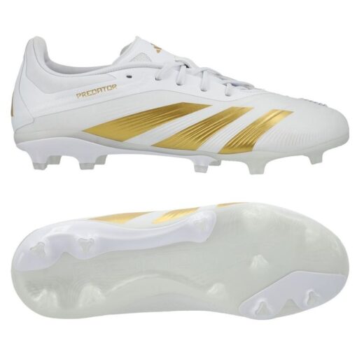 adidas Predator Elite FG Day Spark - Hvid/Guld/Hvid Børn