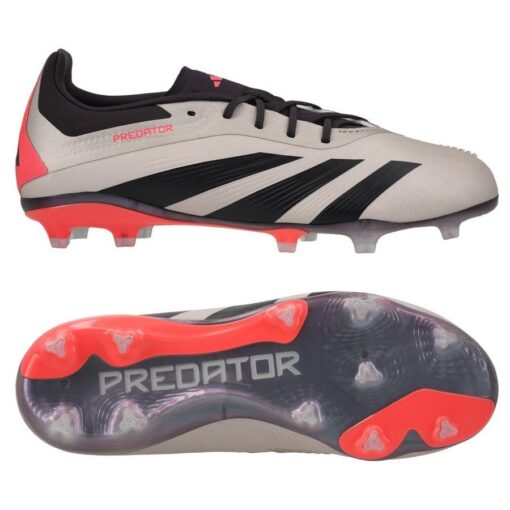 adidas Predator Elite FG Vivid Horizon - Sølv/Sort/Rød Børn