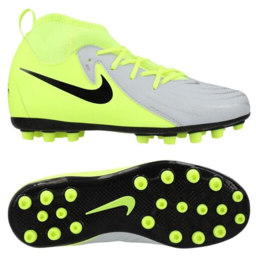 Nike Phantom Luna II Academy AG Mad Voltage - Sølv/Sort/Neon Børn