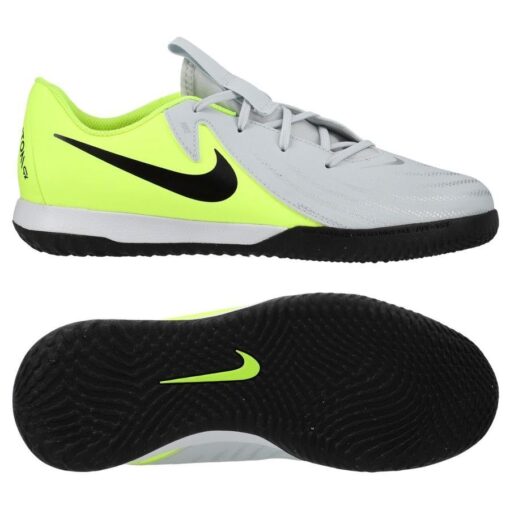 Nike Phantom GX II Academy IC Mad Voltage - Sølv/Sort/Neon Børn