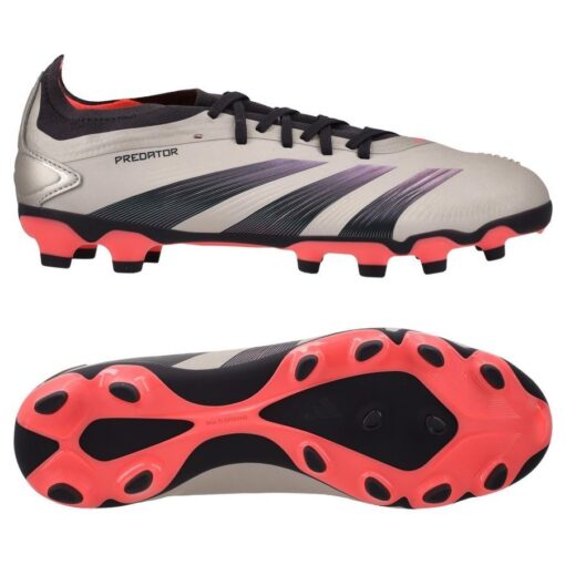 adidas Predator Pro MG Vivid Horizon - Sølv/Sort/Rød