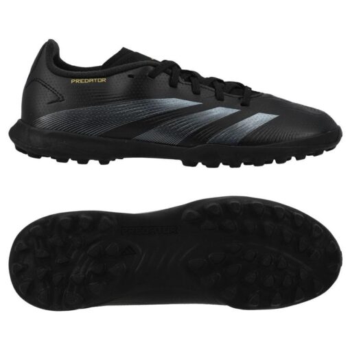 adidas Predator League TF Dark Spark - Sort/Grå/Guld Børn