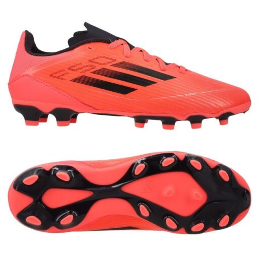 adidas F50 League MG Vivid Horizon - Rød/Sort/Sølv Børn