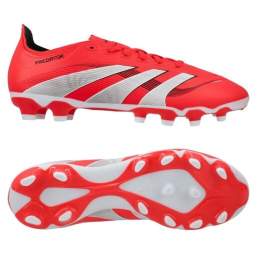 adidas Predator League MG Pure Victory - Rød/Hvid/Sort