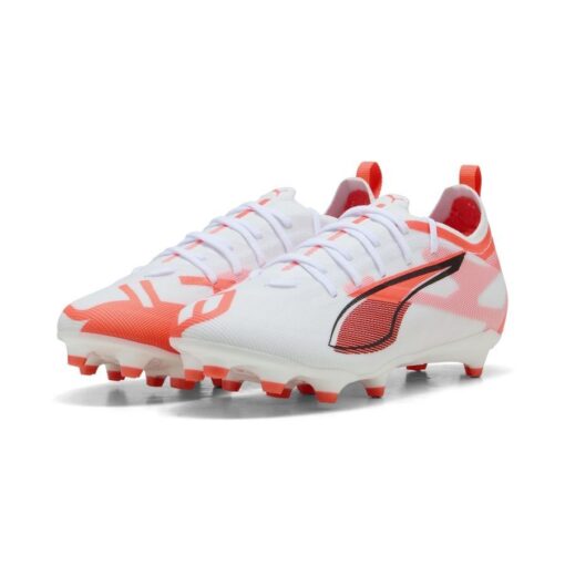 PUMA Ultra 5 Pro FG/AG Unlimited - Hvid/Sort/Rød Børn