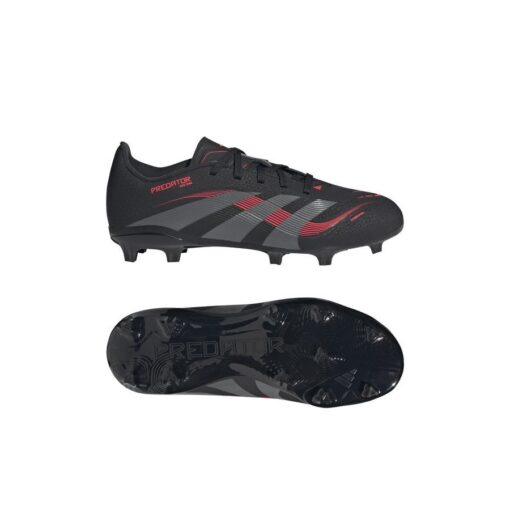 adidas Predator League FG/AG Stealth Victory - Sort/Grå/Rød Børn