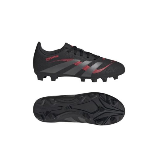 adidas Predator Club FxG Pure Victory - Sort/Grå/Rød Børn