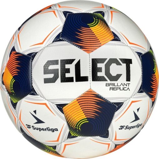 Select Fodbold Brillant Replica V25 3F Superliga - Hvid/Orange