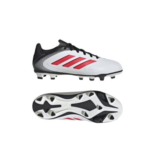 adidas Copa Pure Club III FxG Pure Victory - Hvid/Rød/Sort Børn