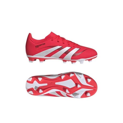 adidas Predator Club FxG Pure Victory - Rød/Hvid/Sort Børn