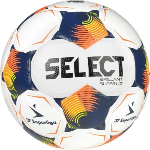 Select Fodbold Brillant Super UZ V25 3F Superliga - Hvid/Orange