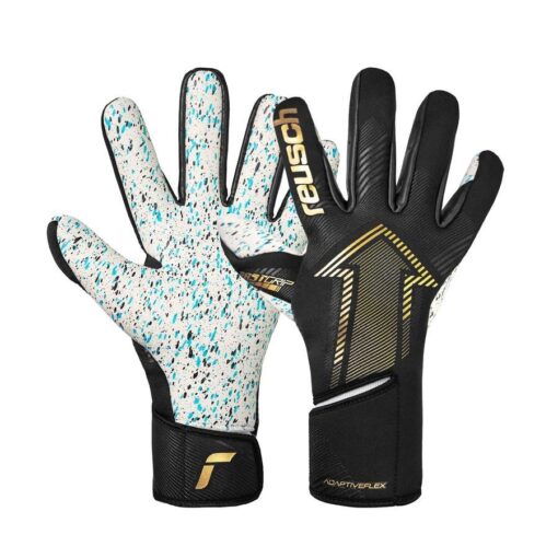 Reusch Målmandshandske Fastgrip Fusion - Sort/Guld Børn