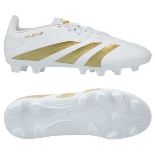 adidas Predator Club FxG Day Spark - Hvid/Guld/Hvid Børn