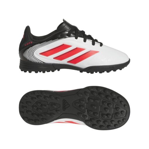 adidas Copa Pure League III TF Pure Victory - Hvid/Rød/Sort Børn