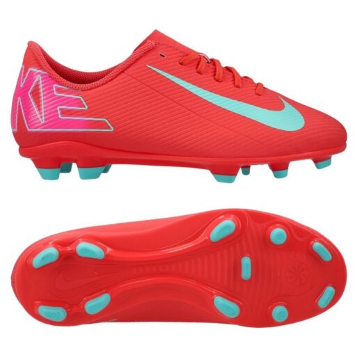 Nike Mercurial Vapor 16 Club MG Mad Energy - Rød/Grøn Børn