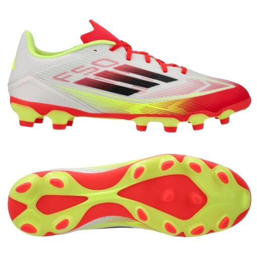 adidas F50 League MG Pure Victory - Hvid/Sort/Gul