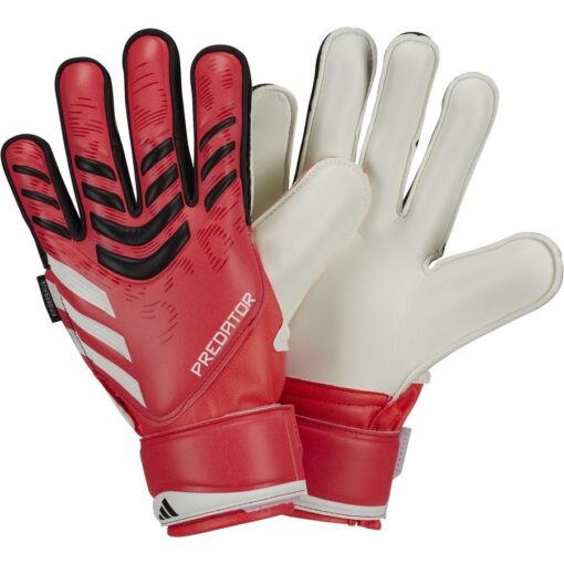 adidas Målmandshandske Predator Match Fingersave Pure Victory - Rød/Sort/Hvid Børn