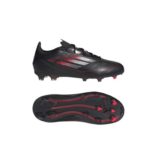 adidas F50 Elite FG Stealth Victory - Sort/Sølv/Rød Børn