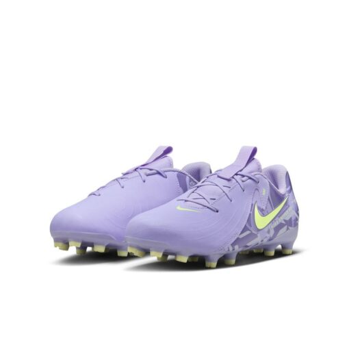 Nike Phantom GX II Academy MG United - Lilla/Neon Børn