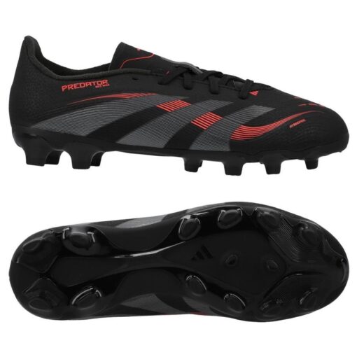 adidas Predator League MG Stealth Victory - Sort/Grå/Rød Børn