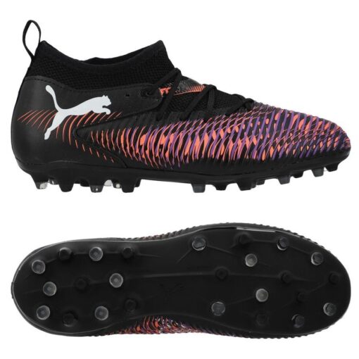PUMA Future 8 Match MG Unlimited - Sort/Hvid/Rød Børn