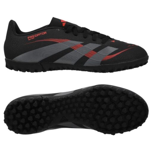 adidas Predator Club TF Stealth Victory - Sort/Grå/Rød Børn