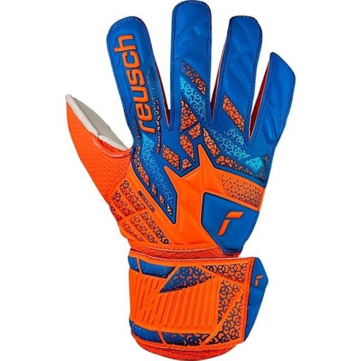 Reusch Målmandshandske Attrakt Solid GK:LAB - Orange/Blå Børn