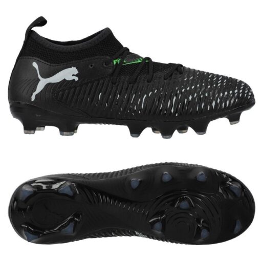PUMA Future 8 Match FG/AG Eclipse - Sort/Grå/Grøn Børn
