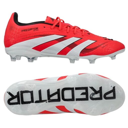 adidas Predator Elite FG Pure Victory - Rød/Hvid/Sort Børn